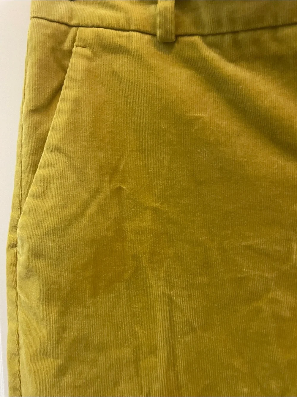 Banana Republic Mustard Green Corduroy Pants